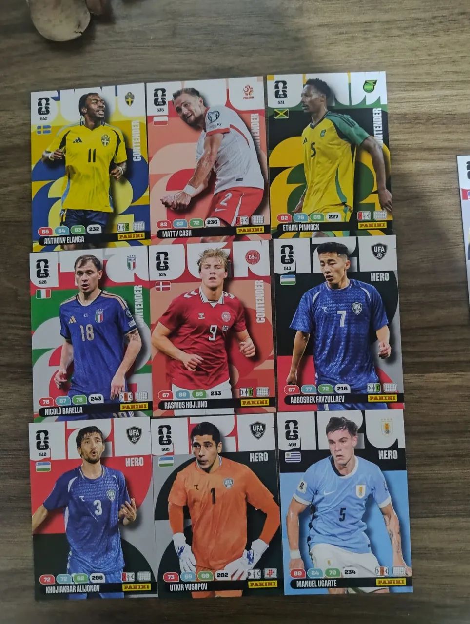 28 Cards Copa do Mundo 2026 Panini - Lote