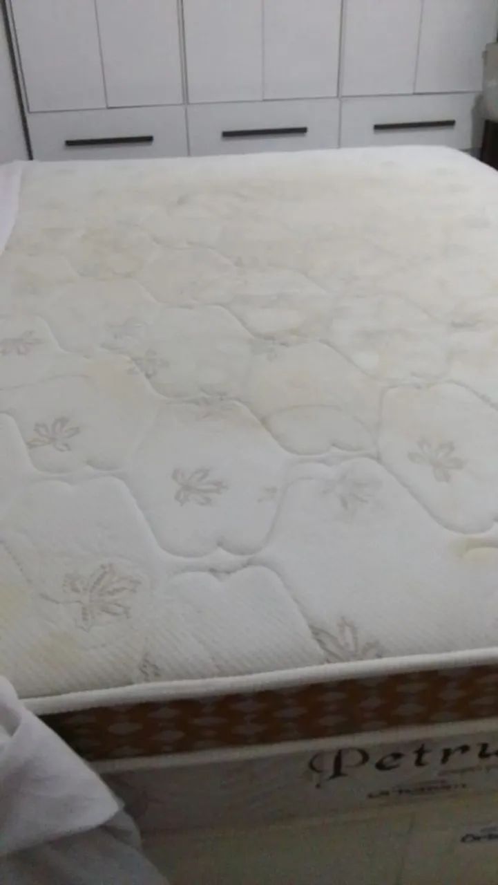 Cama box casal ortobom usada, molas ensacadas - Foto 3