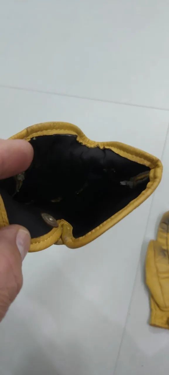 Luvas de couro de carneiro para motociclista - Foto 3