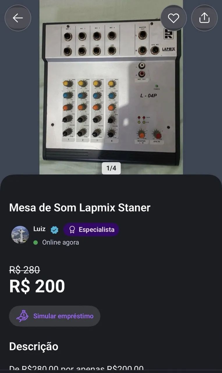 Mesa de Som LapMix Staner - Foto 2