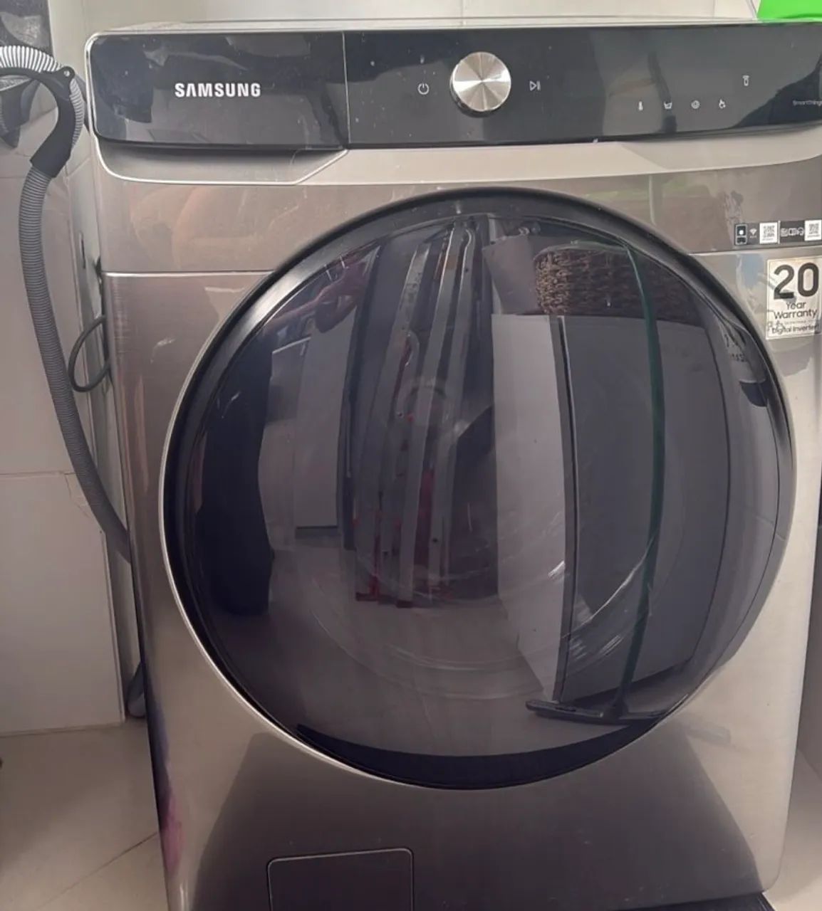 Lava e Seca Samsung 17kg WD17T Ecobubble, Wi-Fi, WD17T6300GP, Motor Inverter, Inox 110v