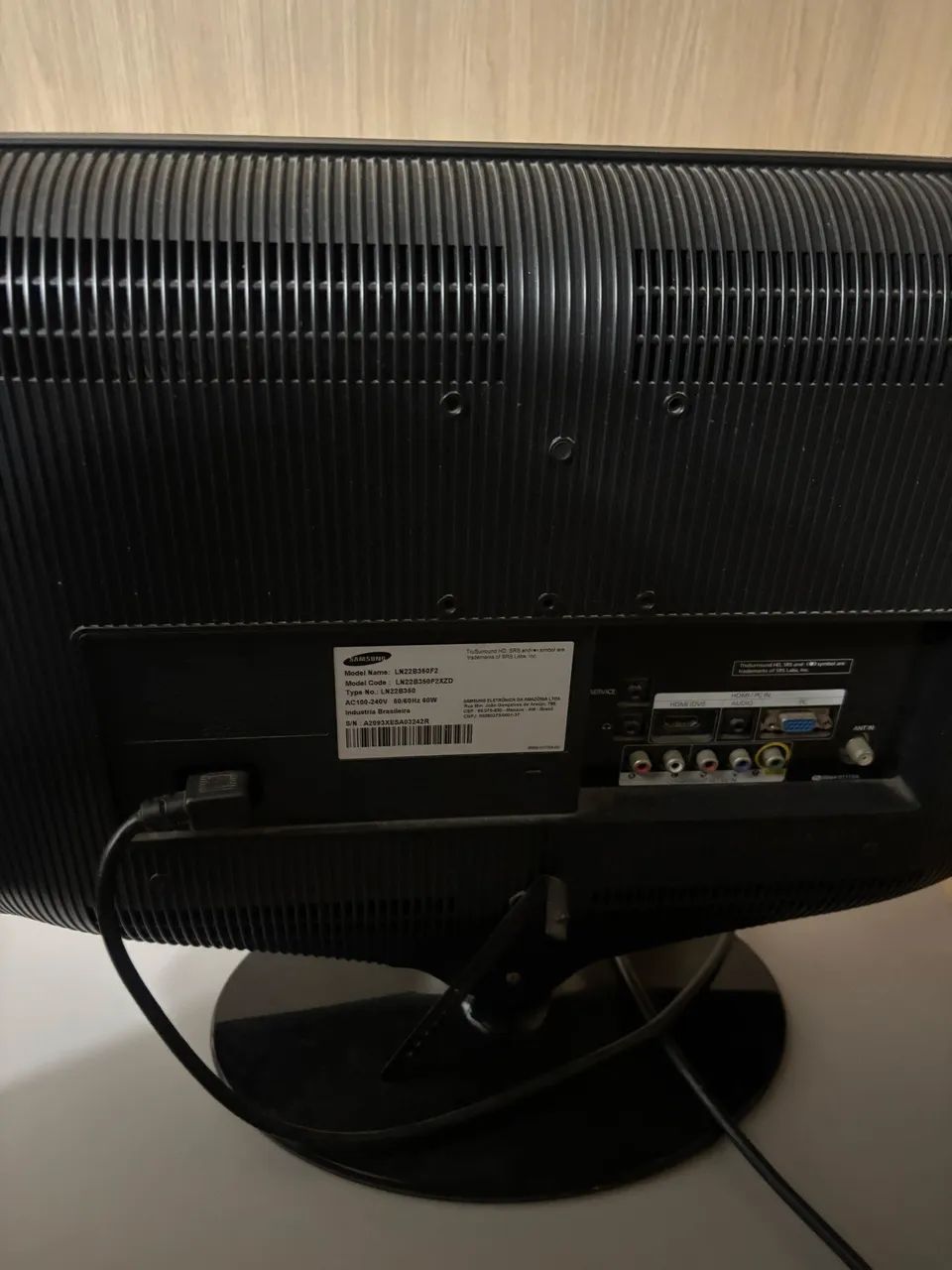 TV Samsung 22 - LN22B350F2 - Excelente estado - Foto 5