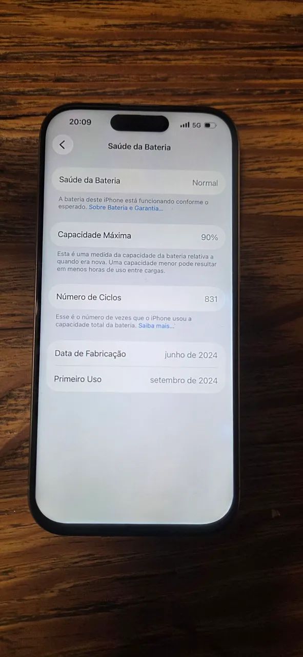 Iphone 16 pro 128gb 90% saude IMPECAVEL - Foto 5