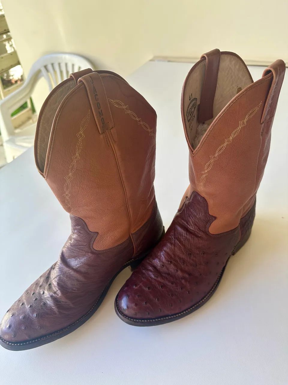 Bota Texana Jacomo Couro de avestruz legítimo  - Foto 2