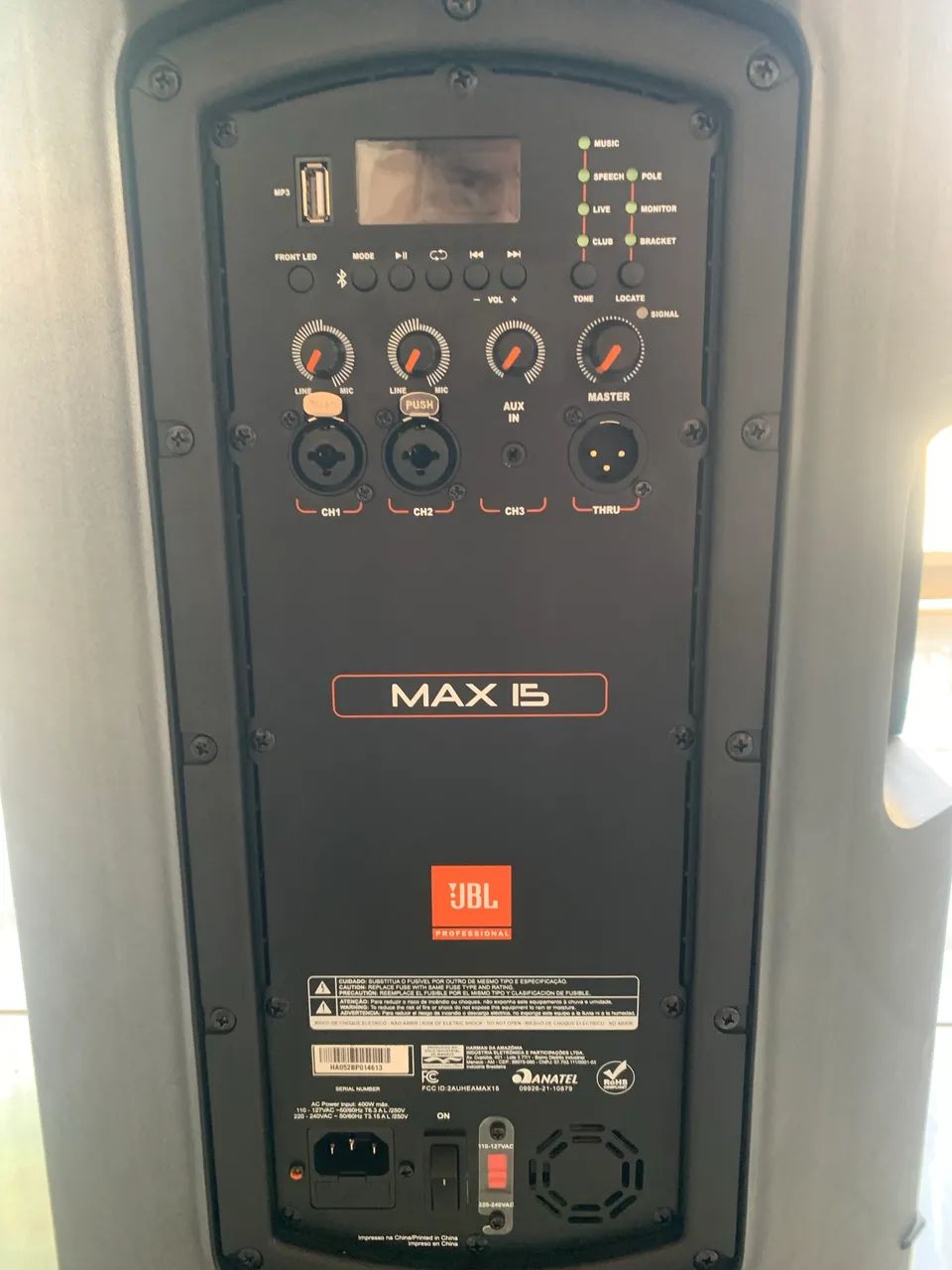 JBL MAX 15 Caixa de som Ativa + Capa + Tripé  - Foto 3