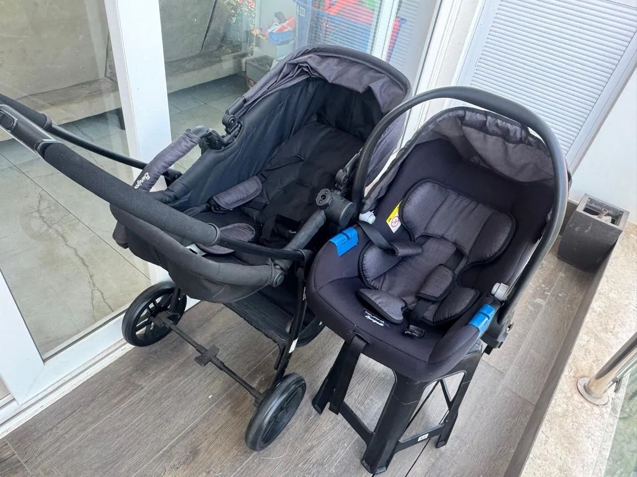Bebê conforto e carrinho - Foto 3