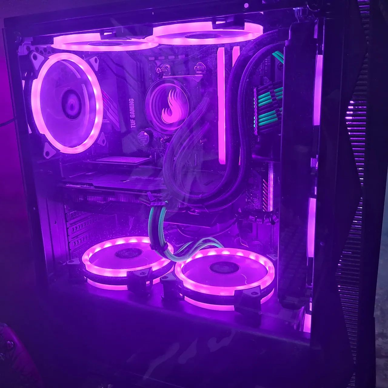 Kit com 6 Ventoinhas Rise Mode Smart, 120mm, RGB, Preto  - Foto 2