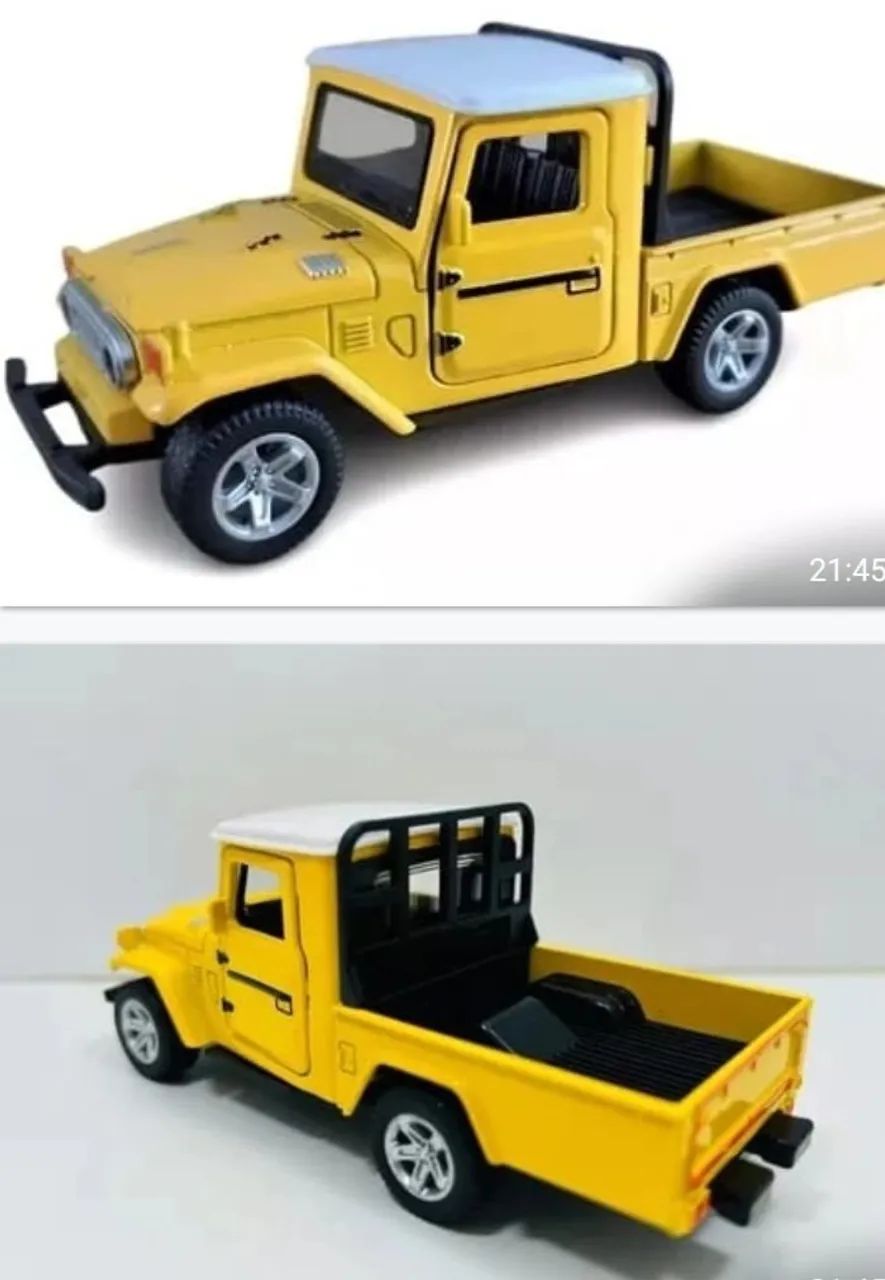 Miniaturas de Toyota Bandeirantes Caminhonete metal - Foto 2