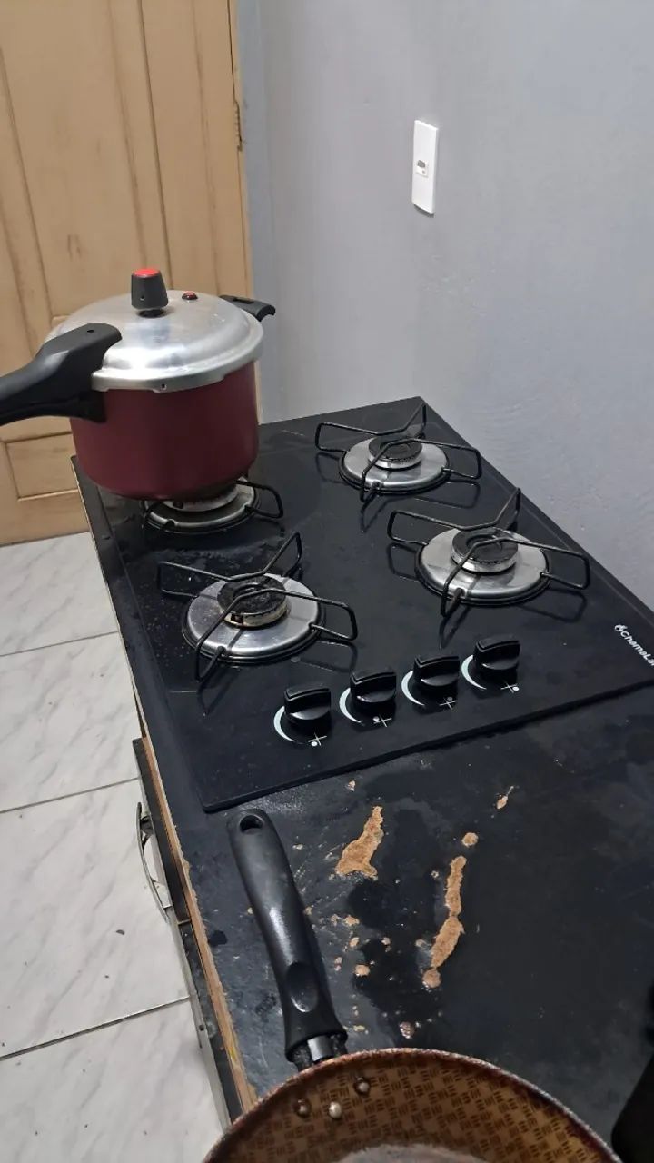 Fogão e air fryer 