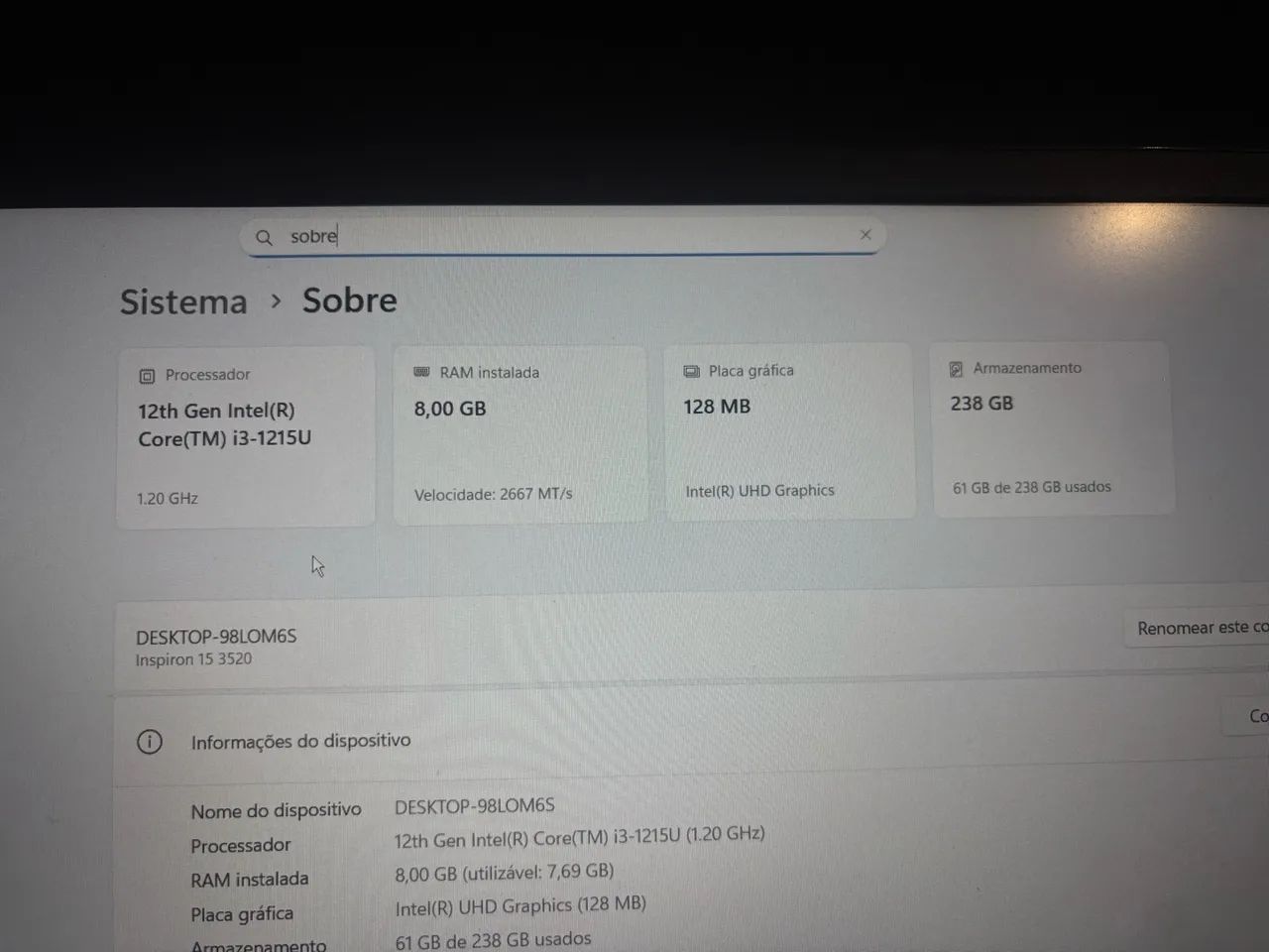 Notebook Dell Inspiron 15 3520 - Foto 4