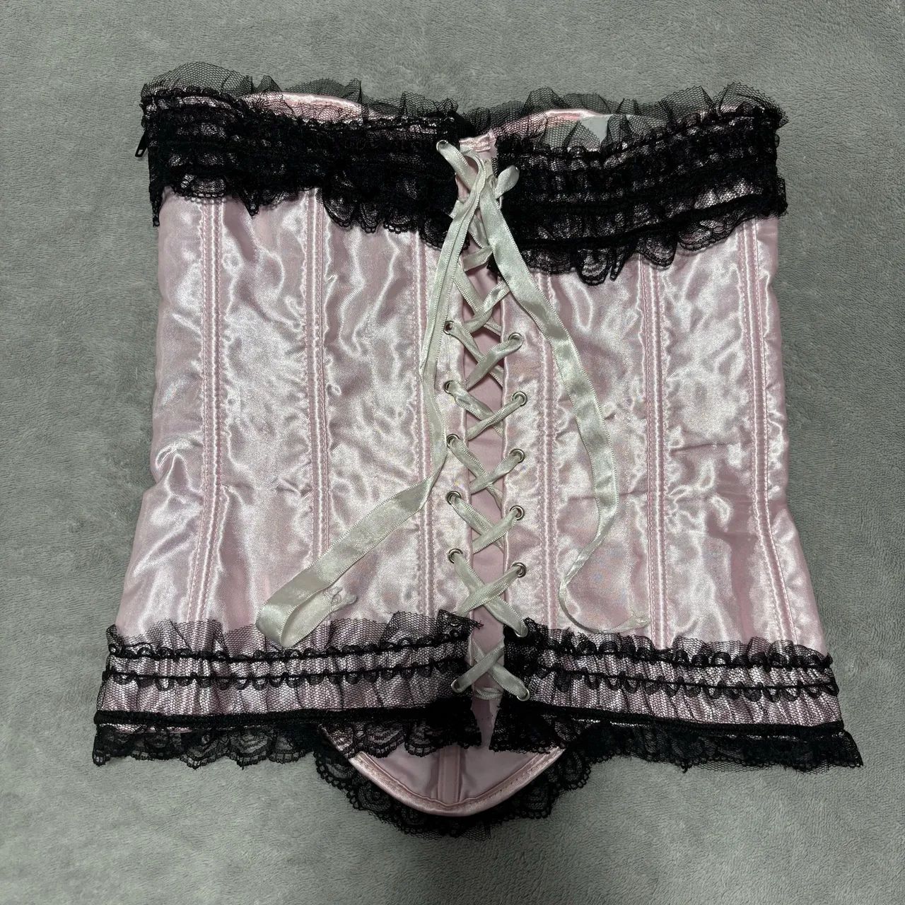 Corset de Cetim Rosa PP - Foto 3