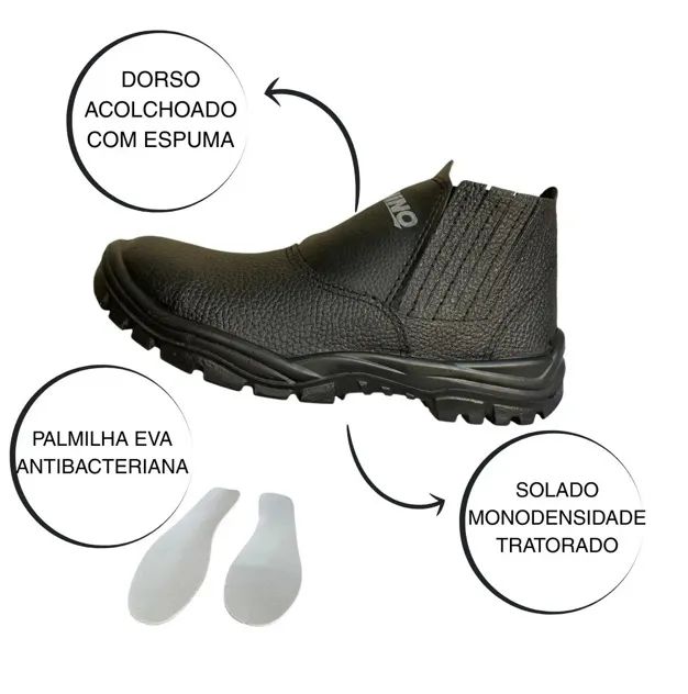 Botina para trabalho (Lacrada) - Foto 4