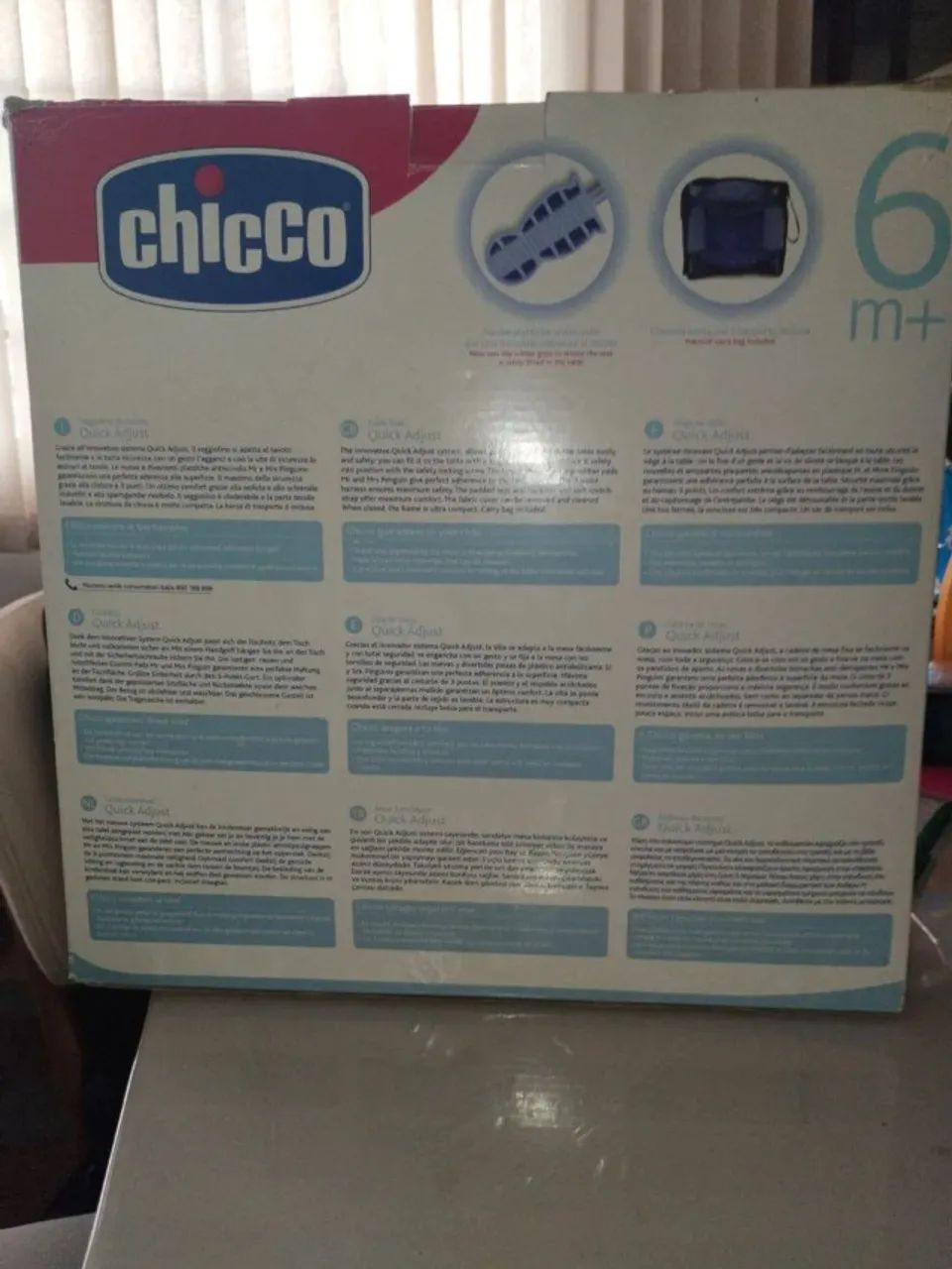 Linda Cadeirinha de Alimentação da Marca Chicco. Na caixa e com manual - Foto 3