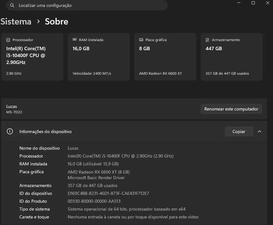 Pc Gamer Intel i5-10400f RX 6600 XT - Foto 4