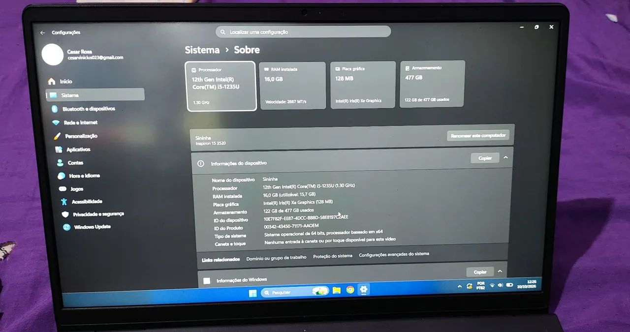 Notebook Dell Inspiron 15 - Foto 2