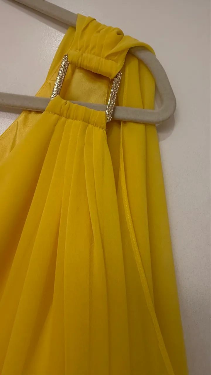 Vestido curto Laundry Amarelo - Foto 5