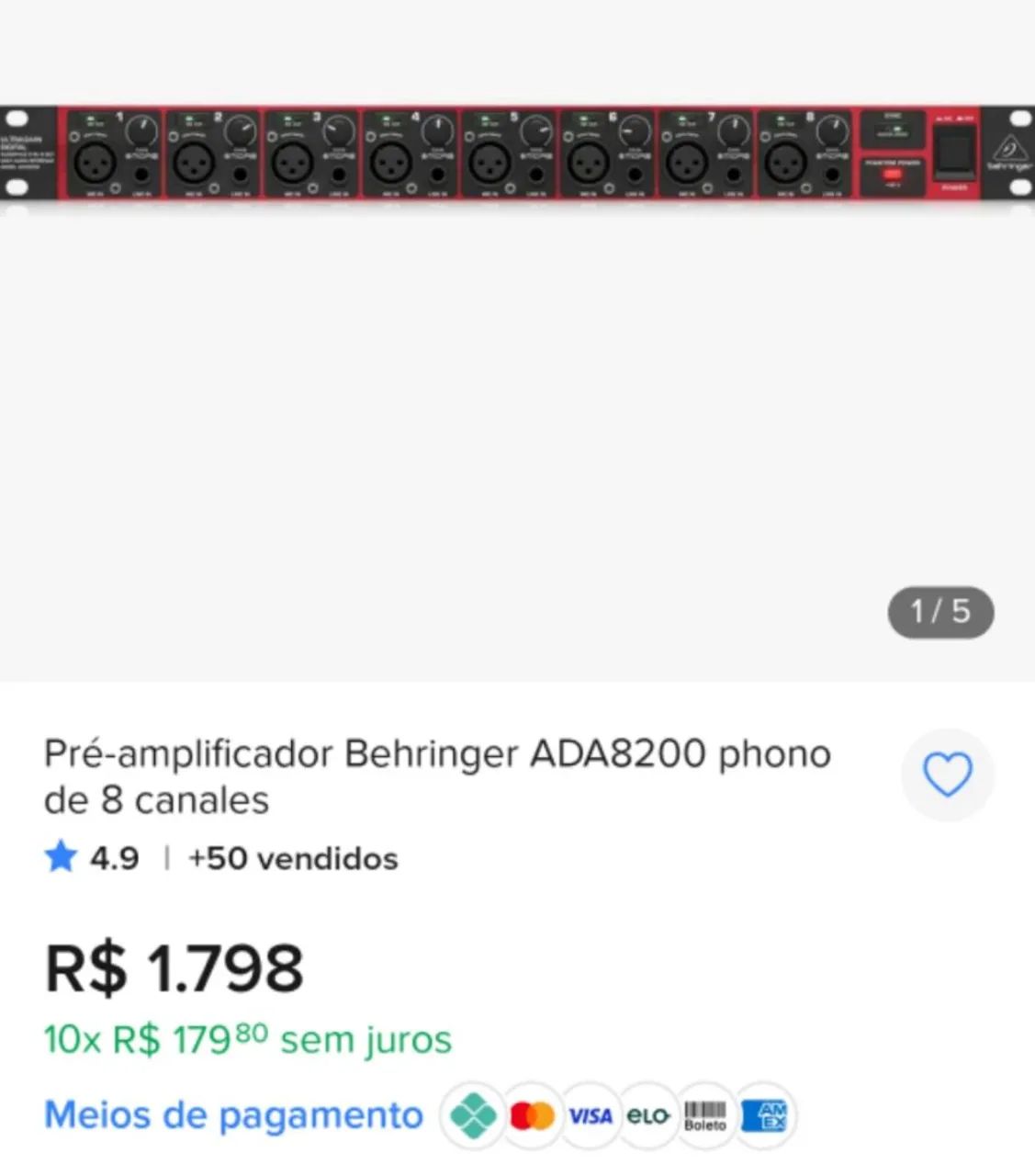 ADA Behringer A8200 Prata - Foto 2