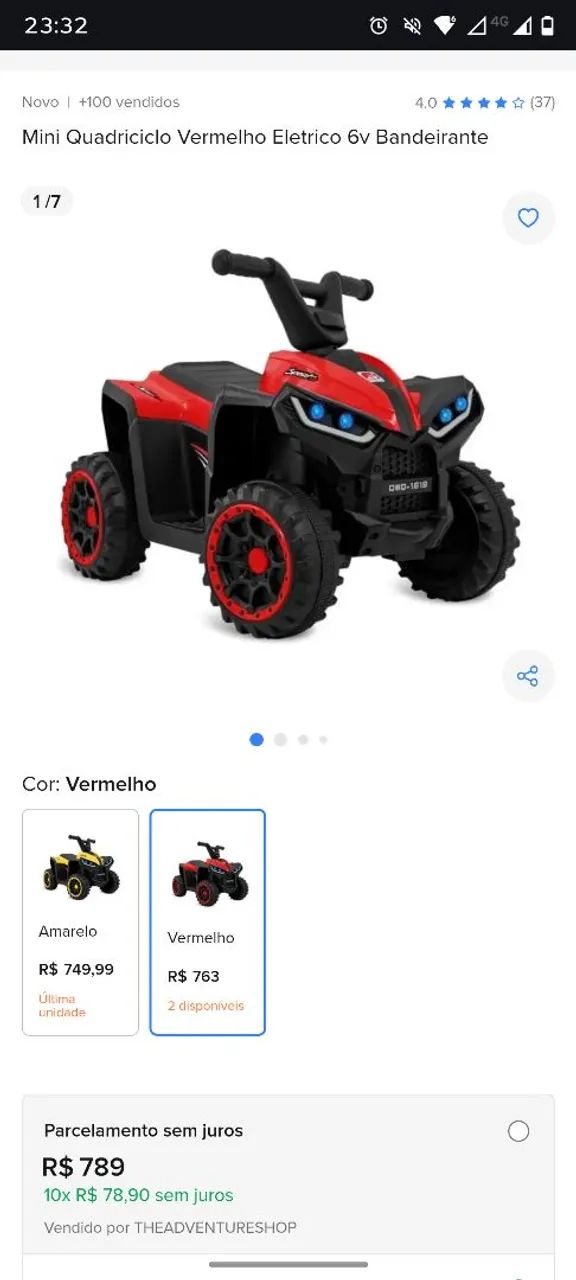 Quadriciclo Infantil