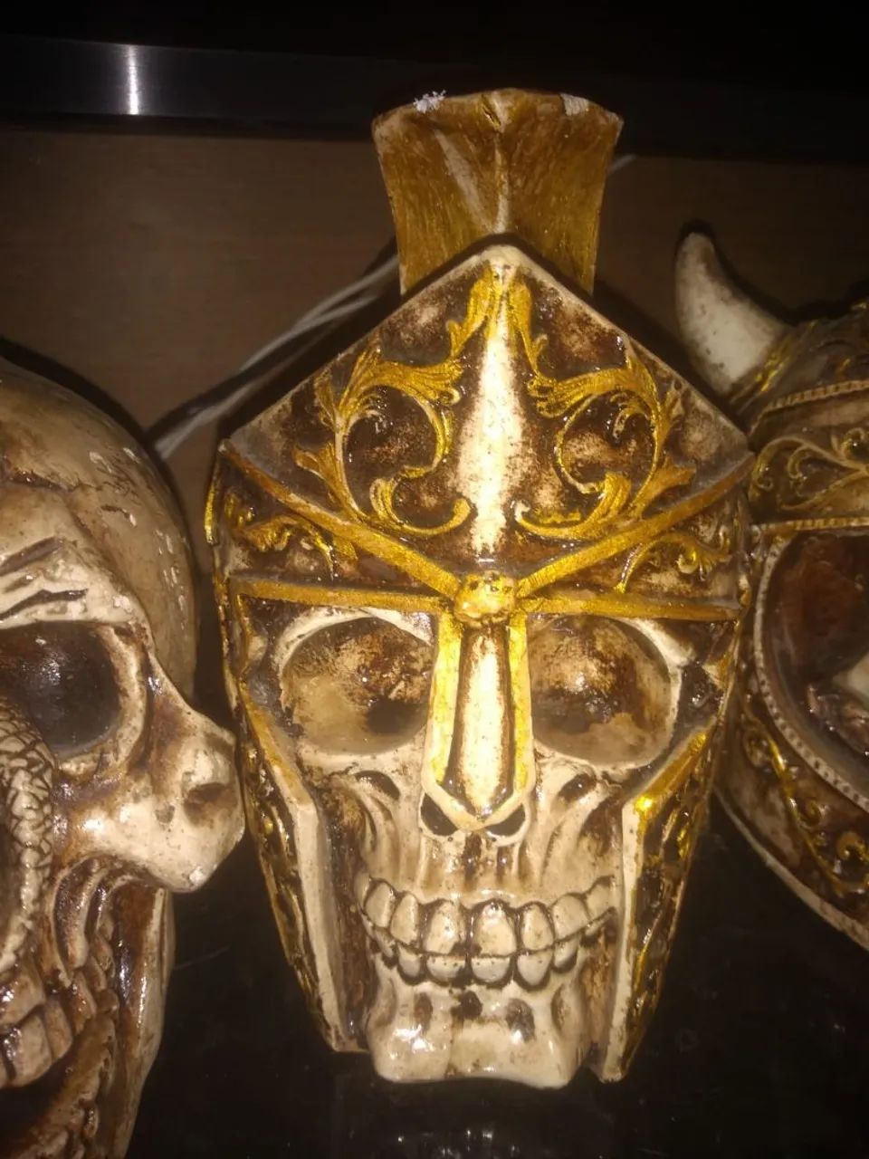 Réplicas de crânio medieval para decoração - Foto 2