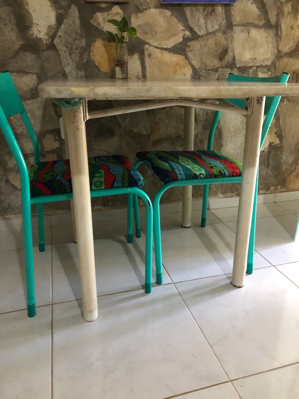 mesa de mármore + cadeiras  - Foto 4