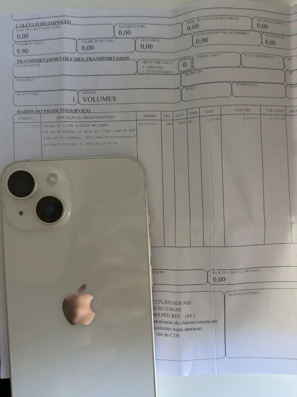 iPhone 14 128GB Estelar (Branco) | Bateria 86% 