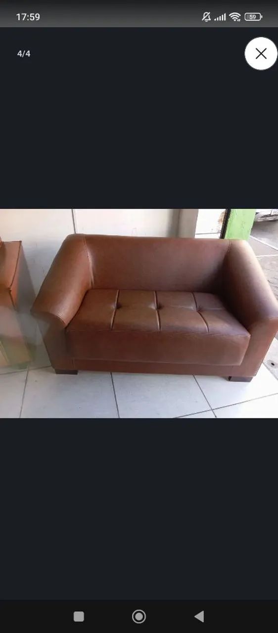 Promoção sofá em couro sintético impermeável 