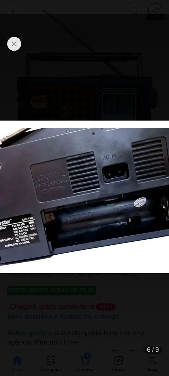 Rádio retrô novo - Foto 3