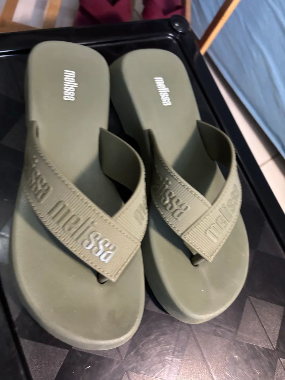 Melissa Flatform M-Lover verde nº 37 original - ref. 35858 - Foto 3