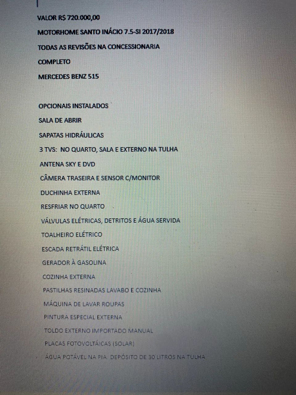Motorhome Santo Inácio sprinter 7.5 515 2018 - Foto 12