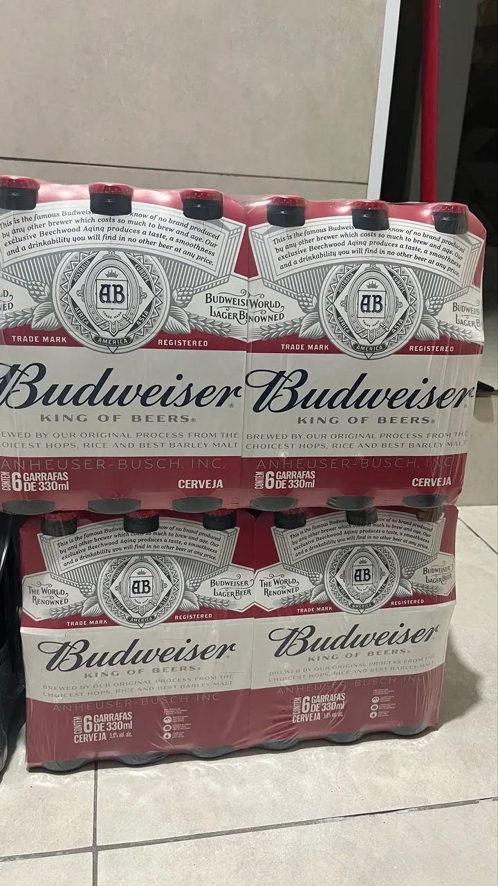 Budweiser Long Neck 330ml pack com 4 de 6 unidades - Foto 3