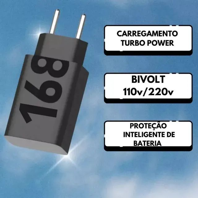 Carregador Para Celular Tomada Tipo-C 168W