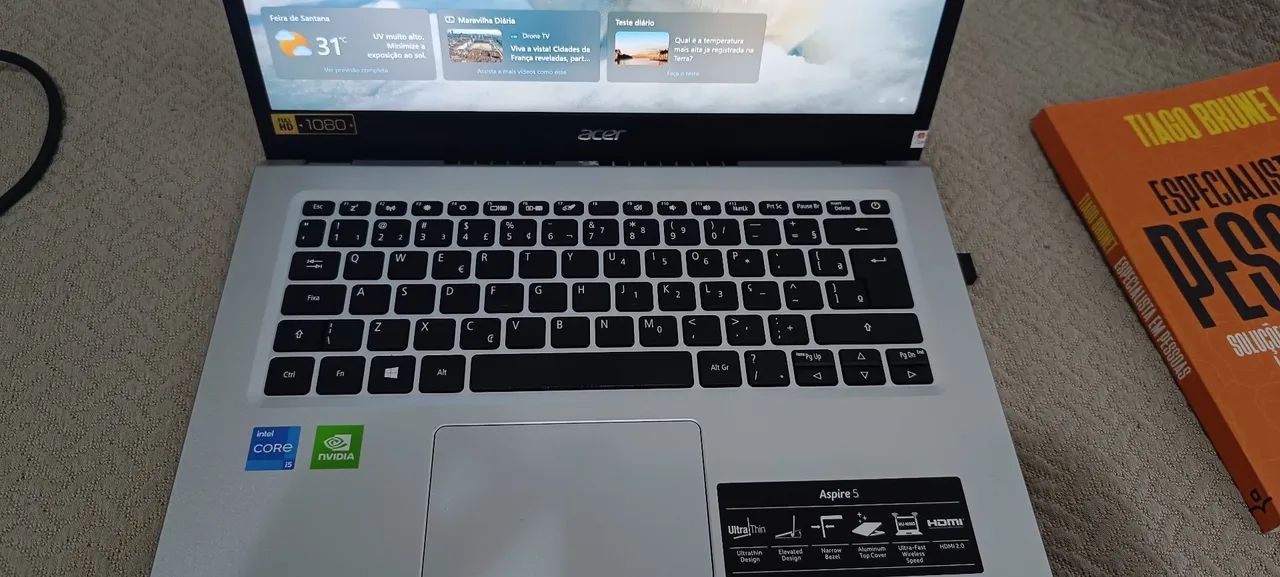 Notebook Acer aspire 5 com placa de vídeo dedicada  - Foto 4