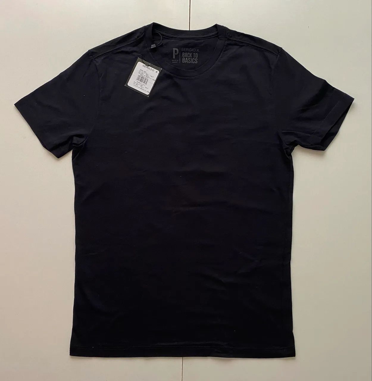Camiseta Sergio K Básica Preta Original - P (NOVA)