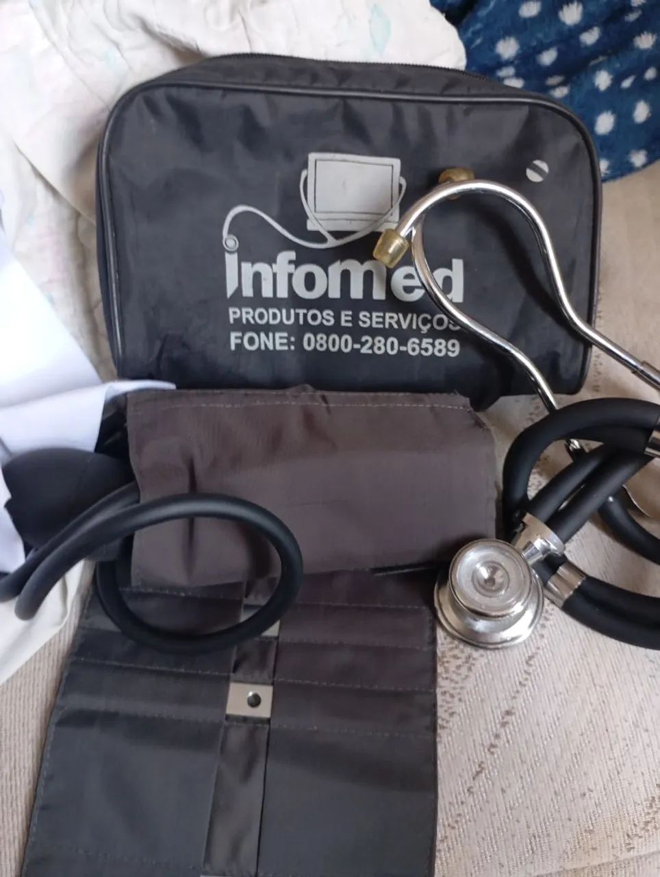 Estetoscópio + aparelho de pressão Infomed - Foto 3