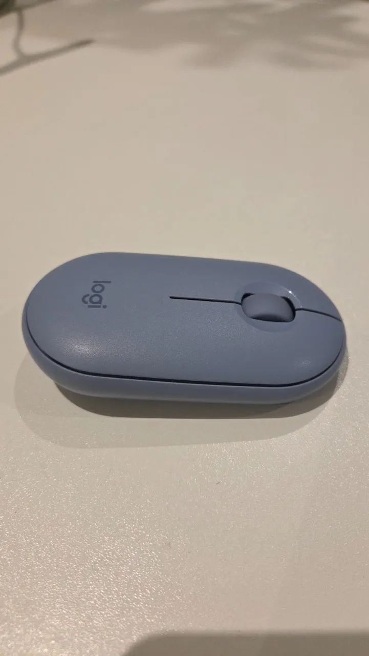 Mouse sem fio Logitech Pebble M350  Azul - Dongle ou Bluetooth - Foto 2