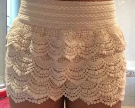 Shorts Bermuda Crochê P Novo - Foto 3