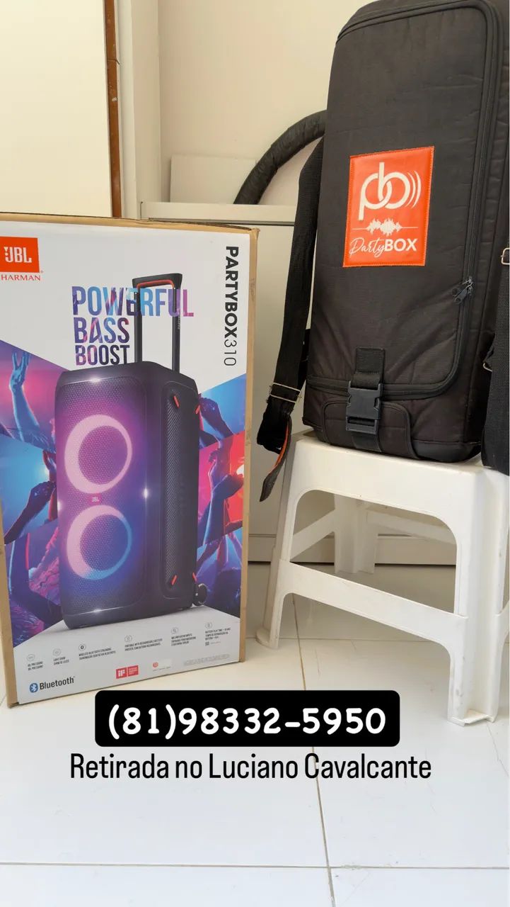 JBL PARTYBOX 310 240w rms com capa e pedestal - Foto 5