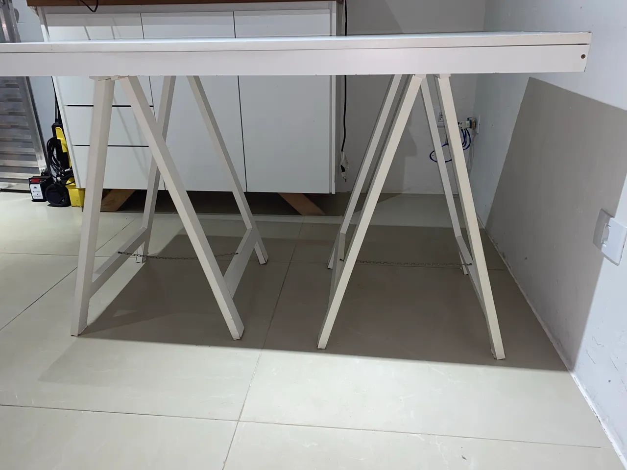 Mesa desmontável de MDF Branca - Foto 3