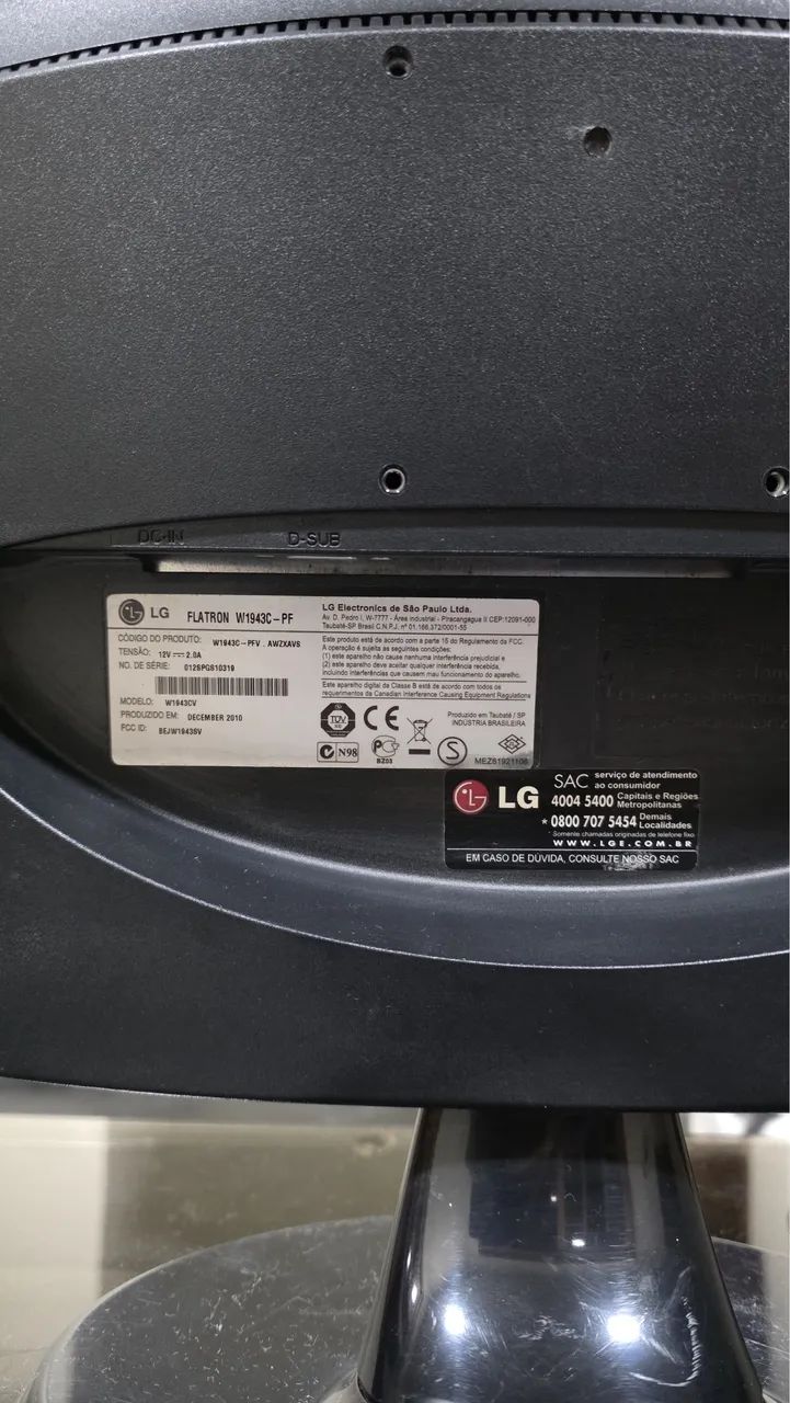 Monitor LG para retirada de peça Flatron W1943C - Foto 5