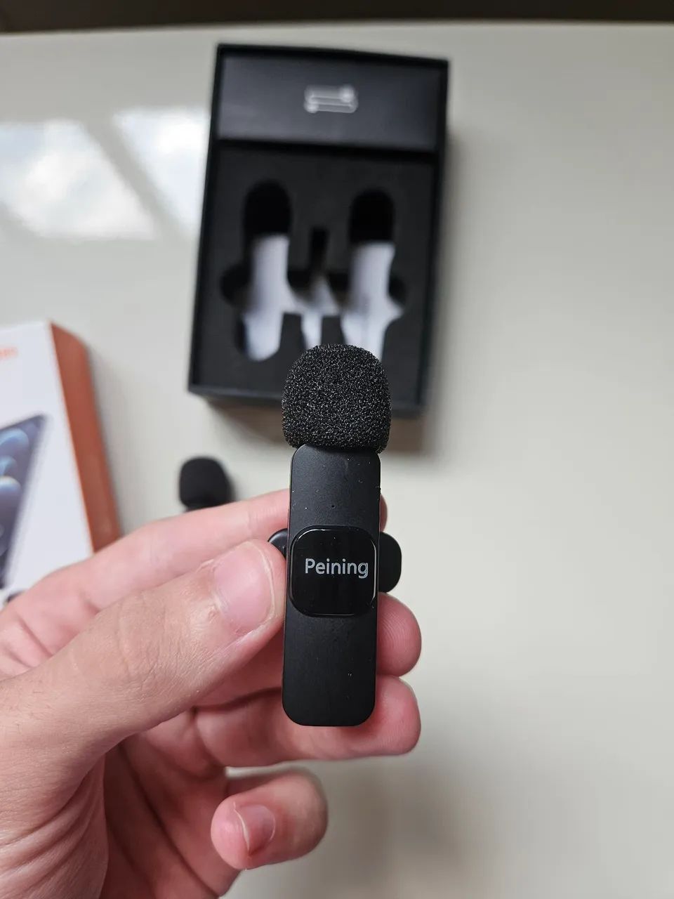 Microfone de lapela peining para tipo - c - Foto 3