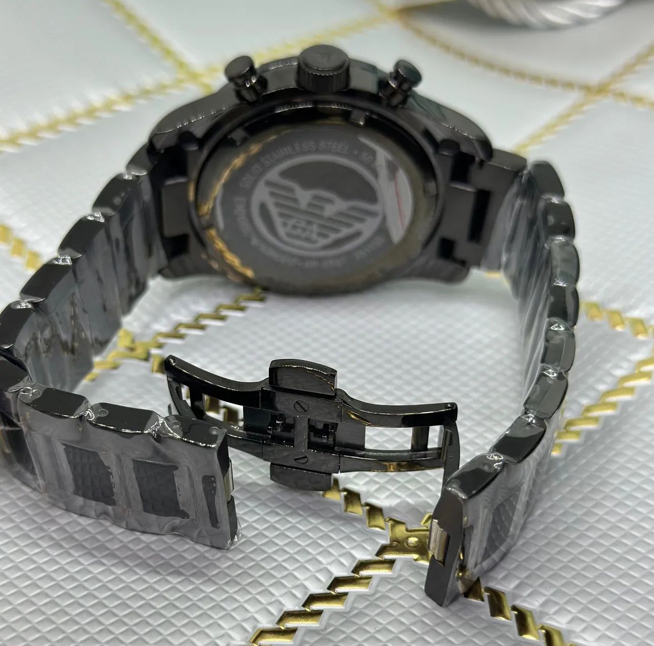 Relógio masculino Empório Armani quartz  - Foto 4