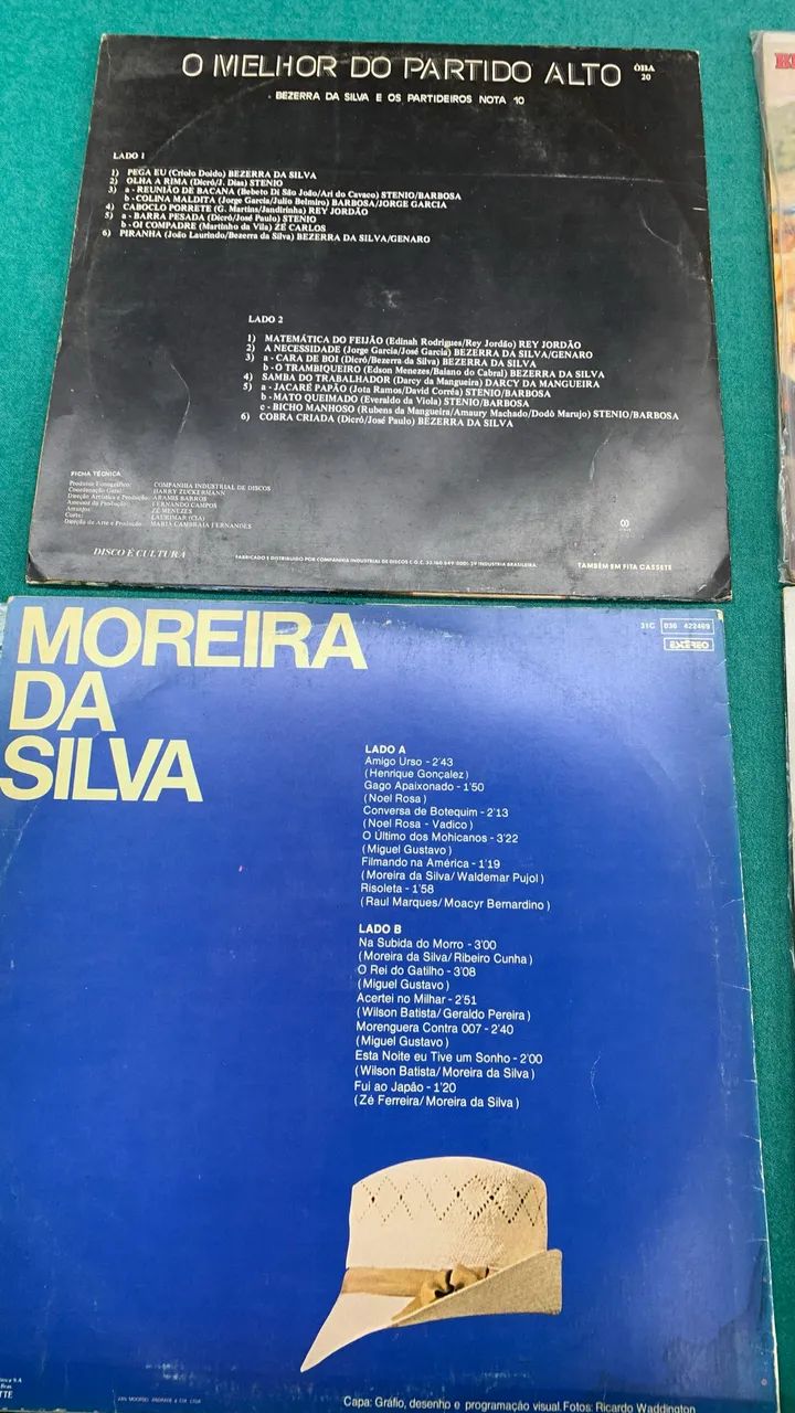 A união dos da Silva, Moreira e Bezerra, samba da melhor qualidade, 6 LPs  - Foto 2