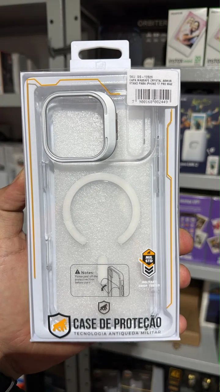 Capa MagSafe Crystal Armor Gshield para iPhones 17, 17 Pro e 17 Pro Max  - Foto 3