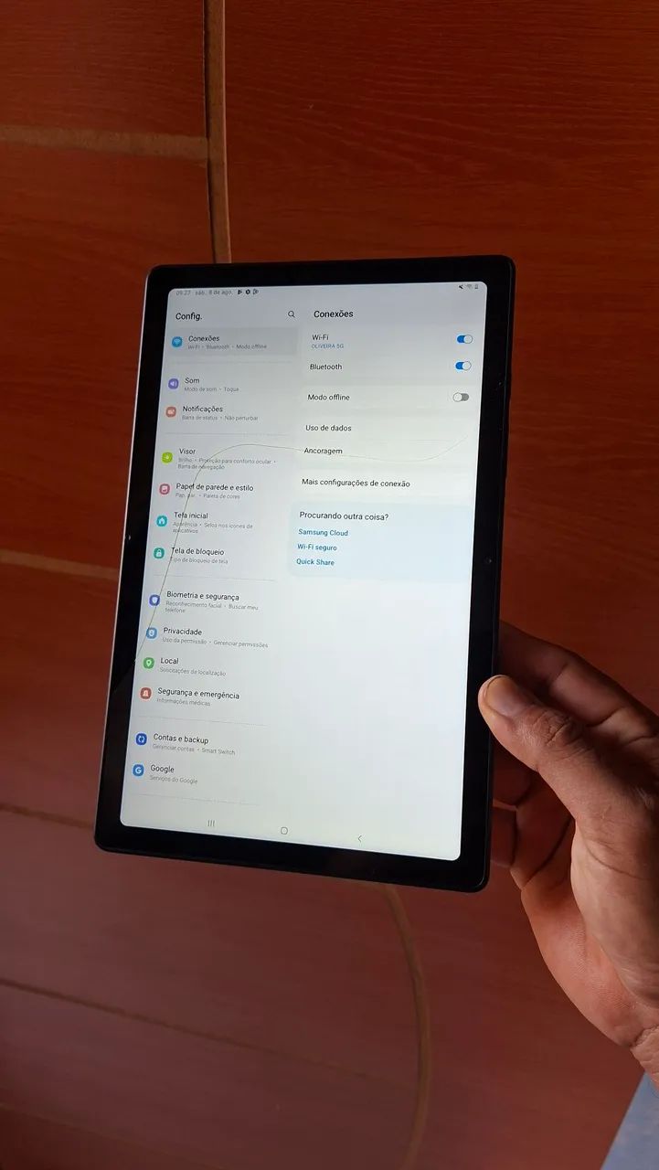 Tab A7 Tablet Samsung 10 polegadas Net Wi-fi 64Gbs Top (trinco fio de cabelo na tela ) - Foto 5