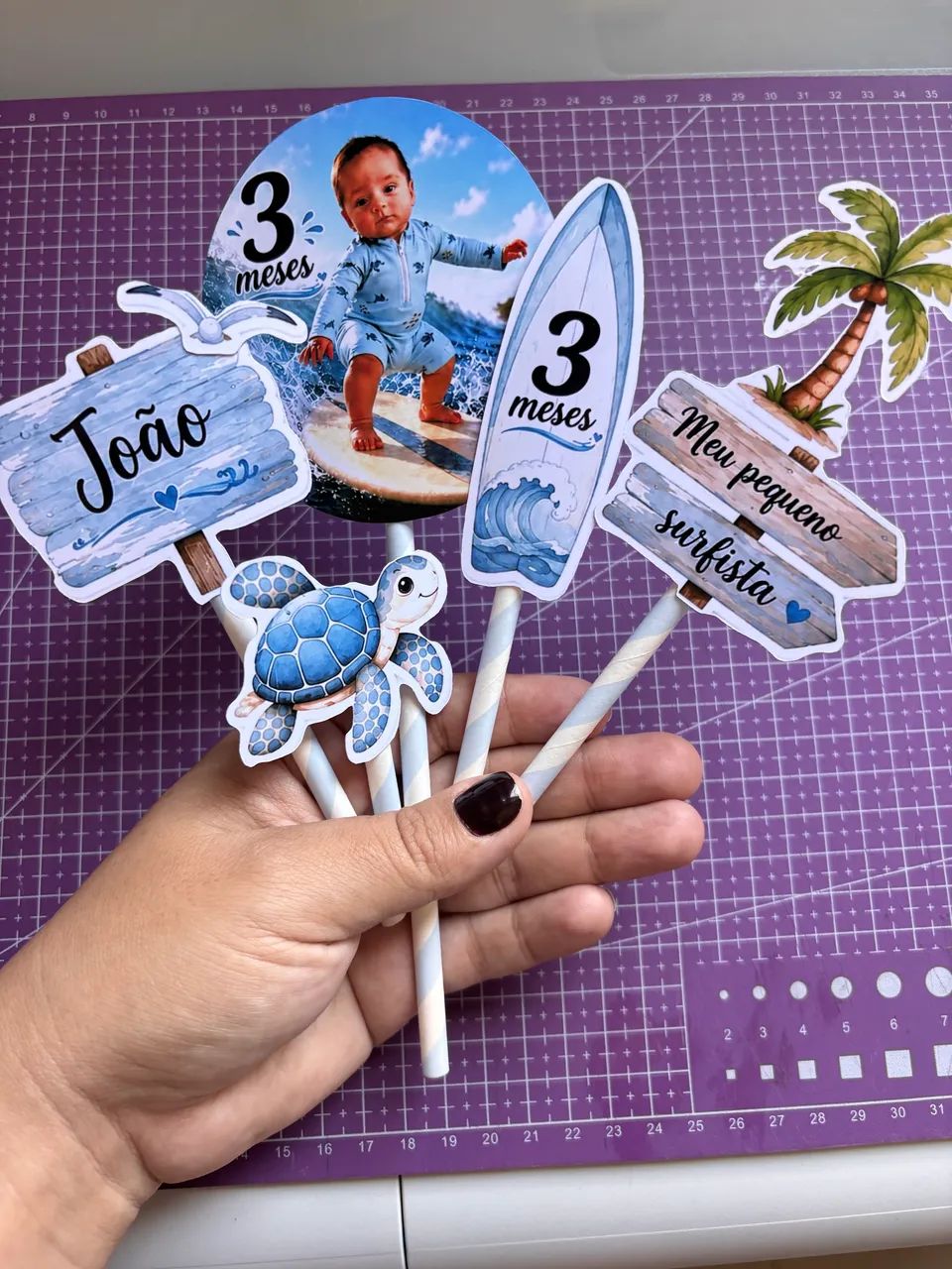 Topo de Bolo Personalizado R$30,00 - Foto 4