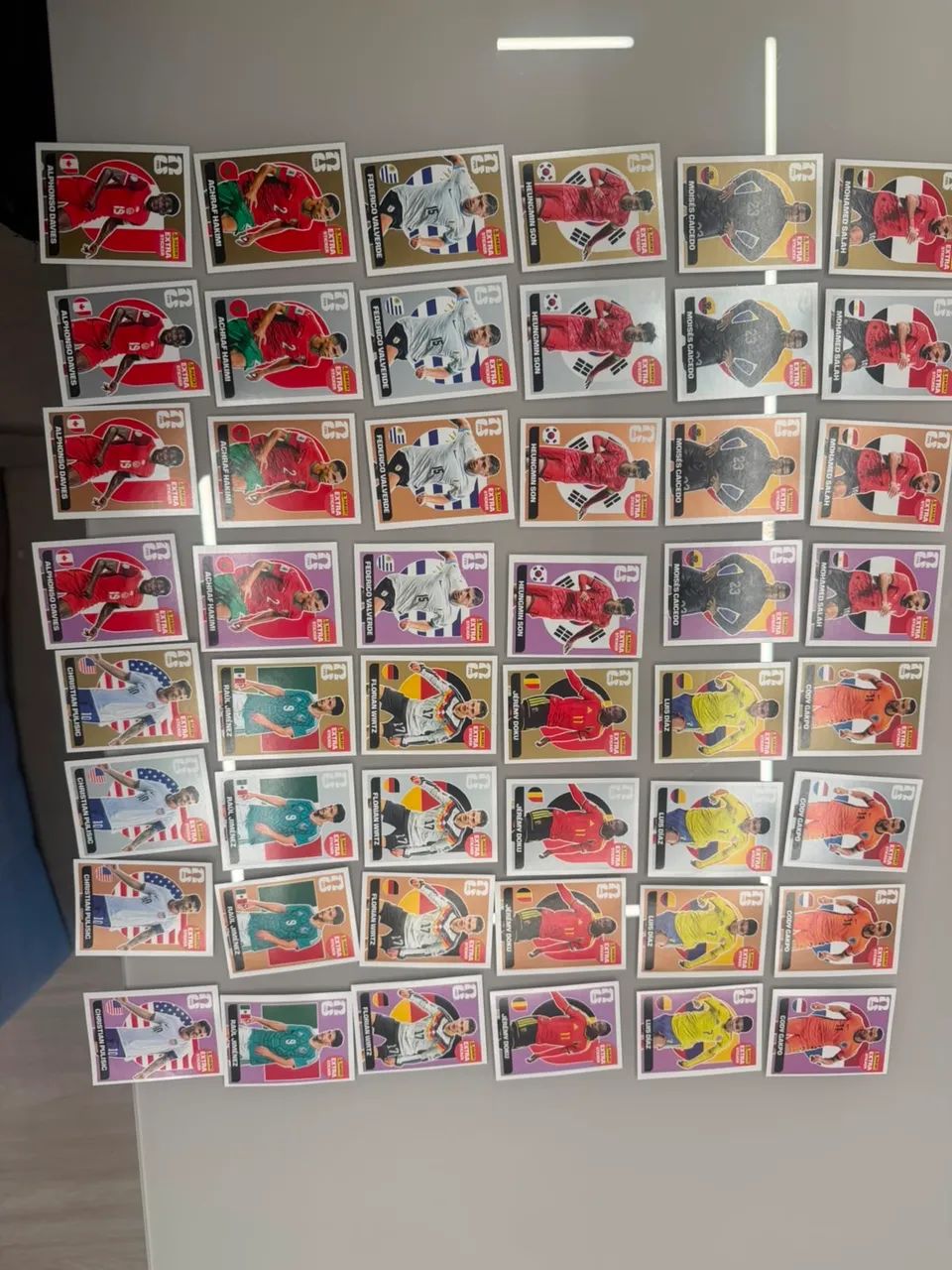 Coleção completa 80 Legends extra stickers da copa do mundo 2026
