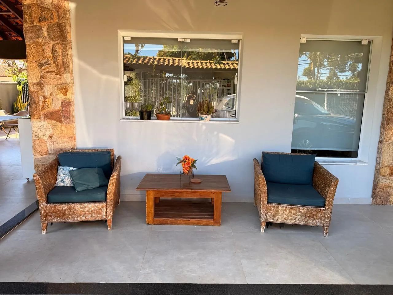 Conjunto de poltronas área externa 