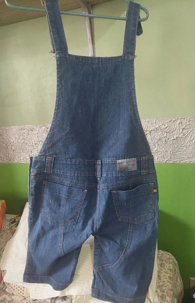 Macacão Fem adulto curto Tam.42/M Seminovo <br>Kit de tênis  Femenino N.37 - Seminovos - Foto 2