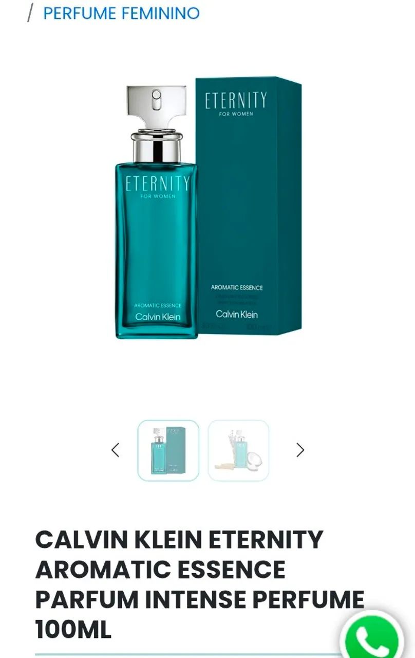 Perfume Eternity Essence Feminino 100ml