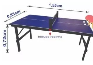  Mini Mesa Para Jogo De Ping Pong Infantil - Foto 2